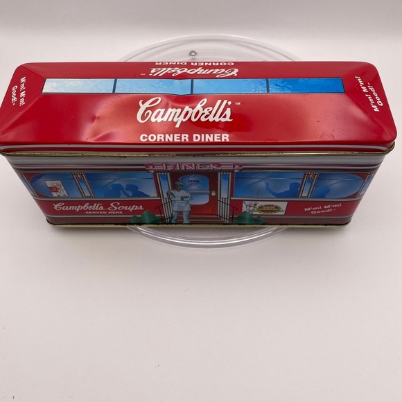 Campbell's Corner Diner Soup Tin Collectible Advertising‎ Storage - Picture 2 of 7
